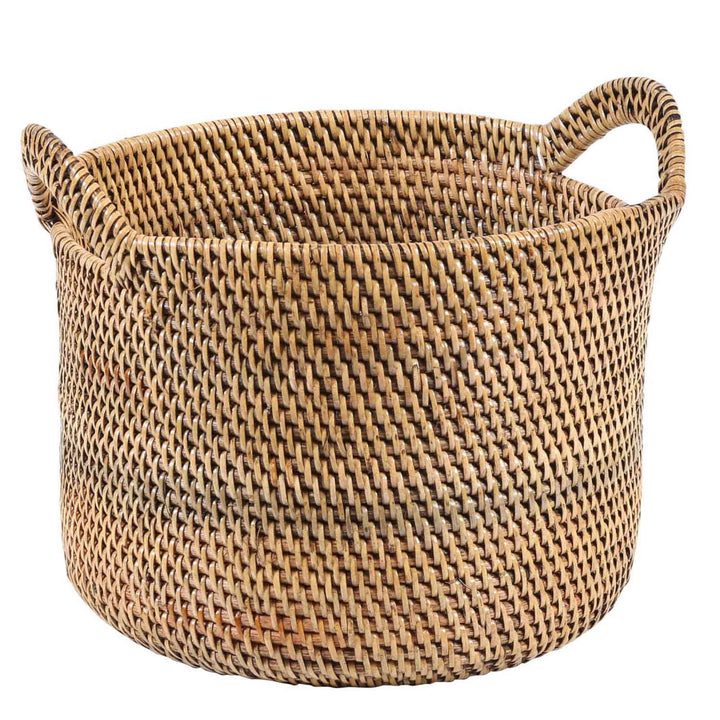 Rattan Korb Elie Braun mit Henkel