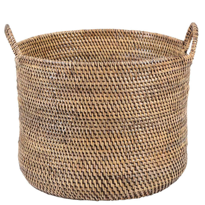 Rattan Korb Elie Braun mit Henkel