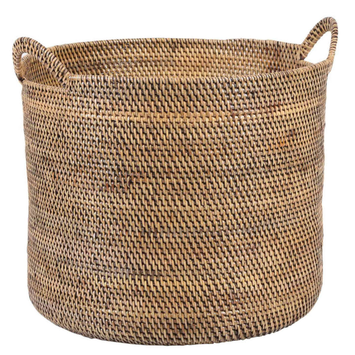 Rattan Korb Elie Braun mit Henkel