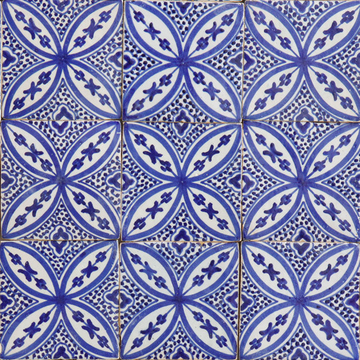 Handbemalte Fliese – Mediterranes Azulejo-Dekor