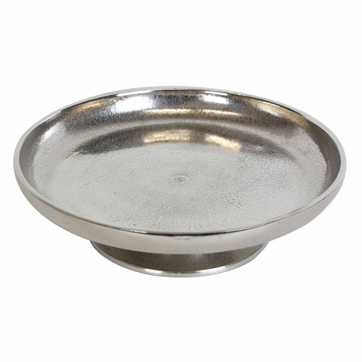 Tortenplatte Livorno M Silber mit Fuß