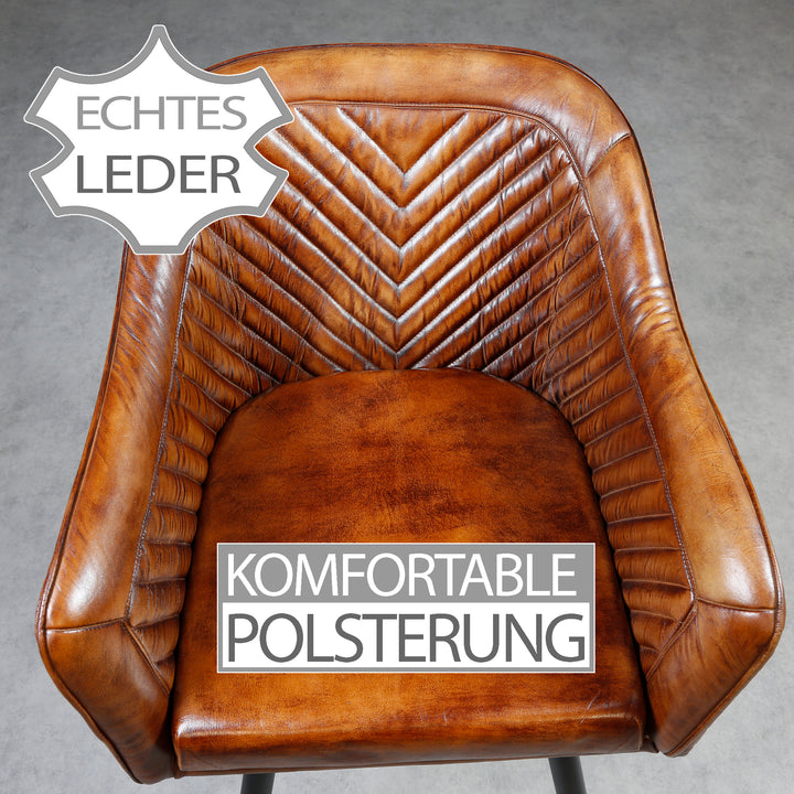 Ledersessel Braun
