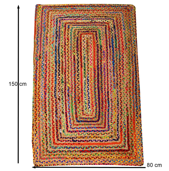 Jute Teppich Esha bunt