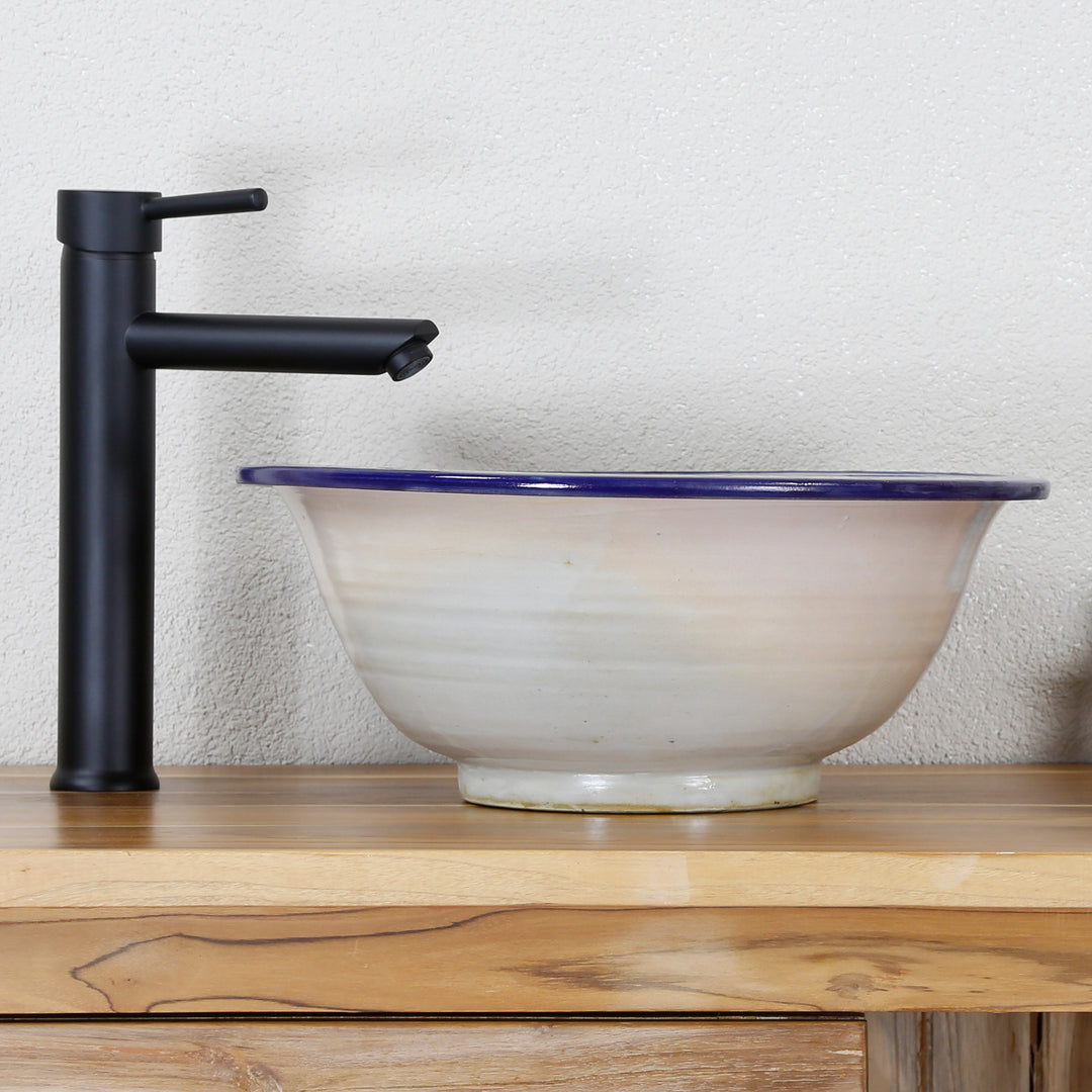 Keramik Waschbecken handbemalt