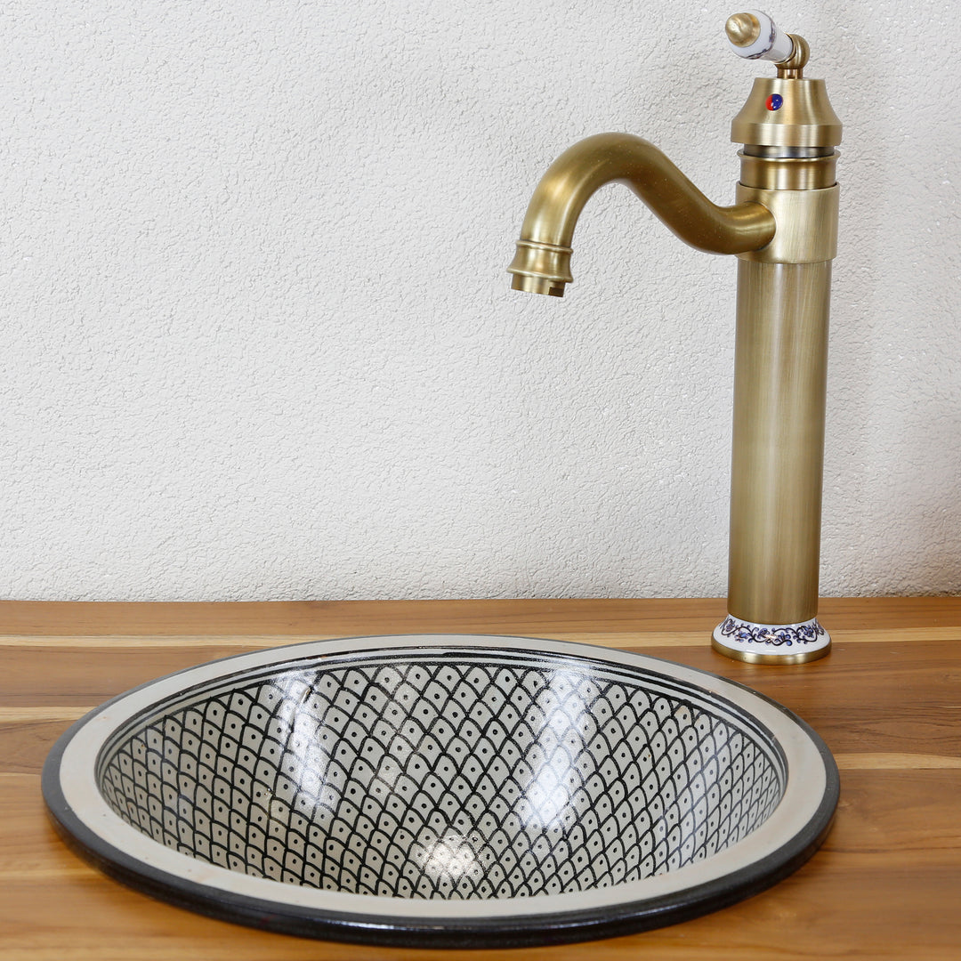 Keramik Waschbecken Schwarz