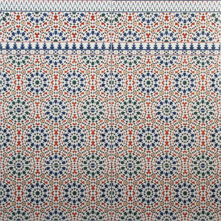 Marokkanische Wandfliesen 50x25 cm – Mosaik