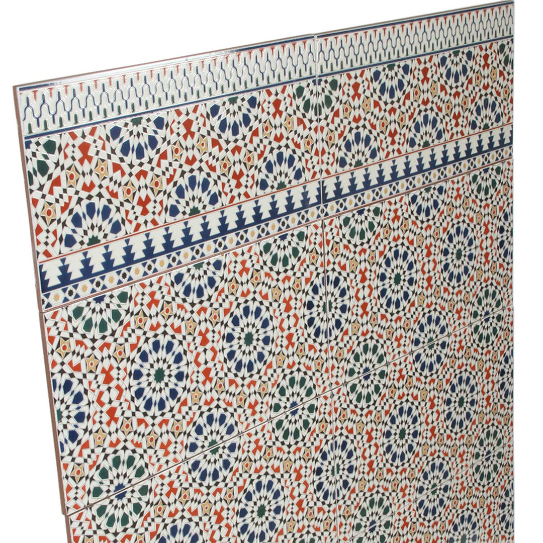 Marokkanische Wandfliesen 50x25 cm – Mosaik