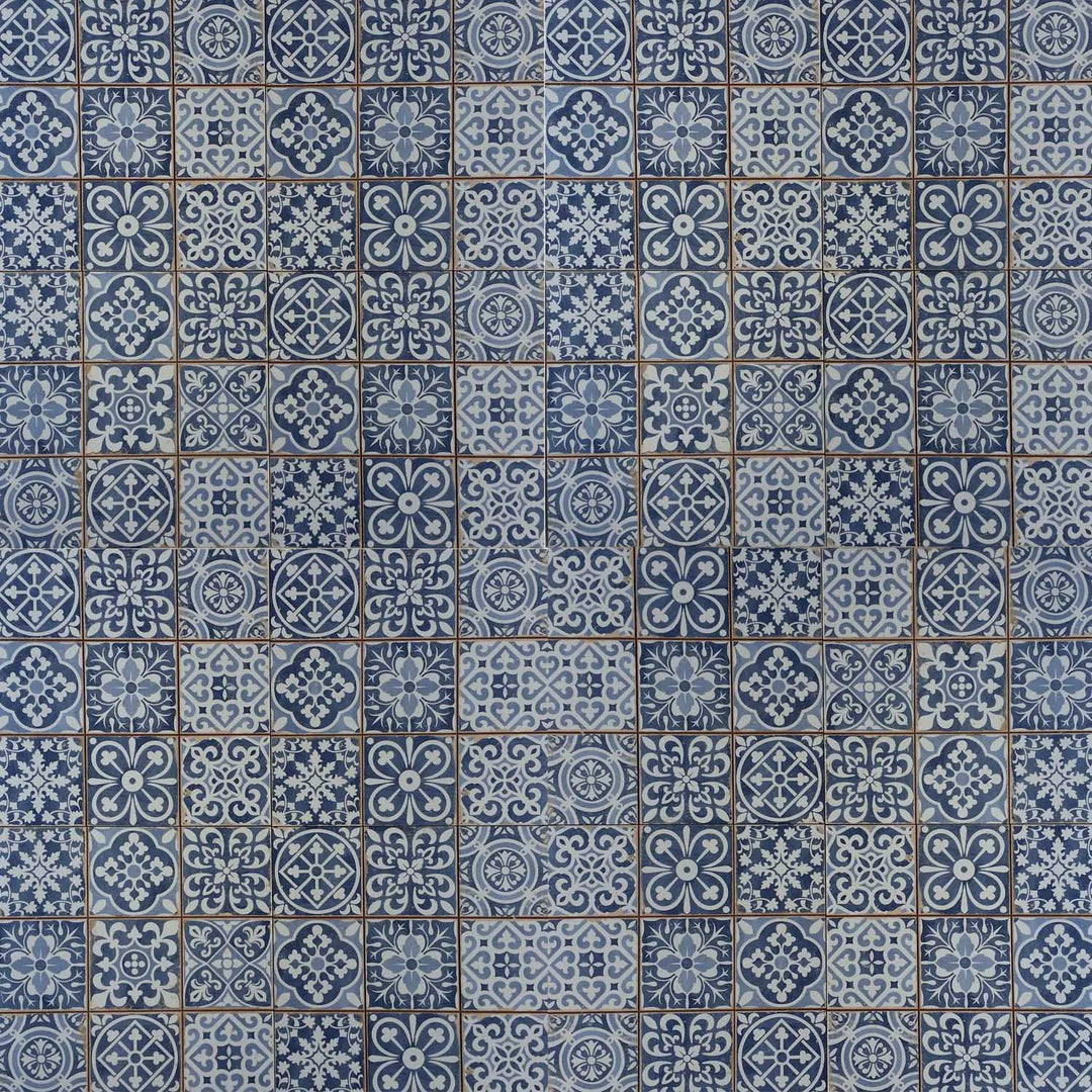 Marokkanische Patchwork Retro-Fliesen 33x33 cm – Vintage