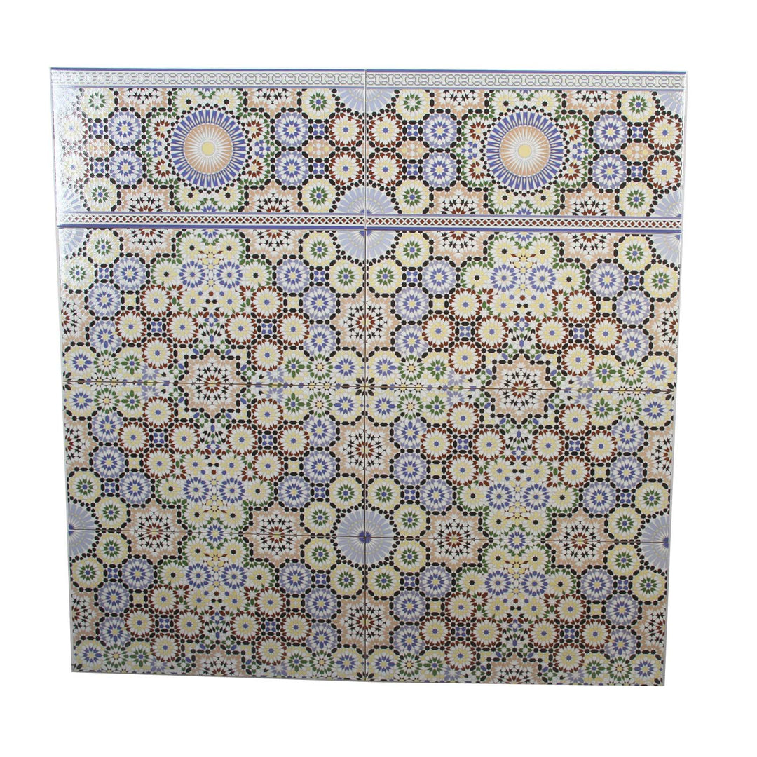 Marokkanische Wandfliesen 50x25 cm – Mosaik Muster
