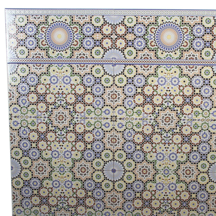 Marokkanische Wandfliesen 50x25 cm – Mosaik Muster