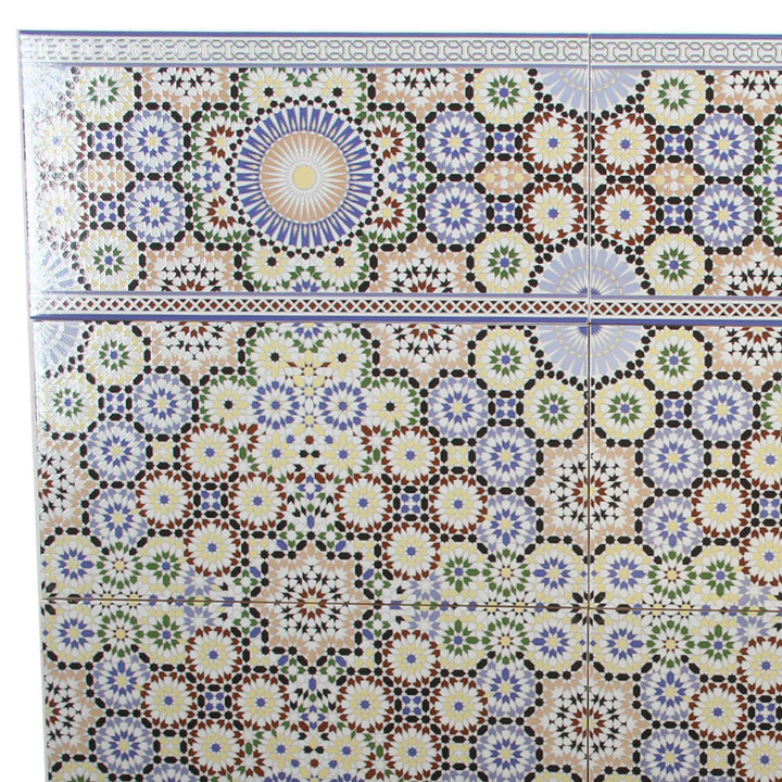 Marokkanische Wandfliesen 50x25 cm – Mosaik Muster