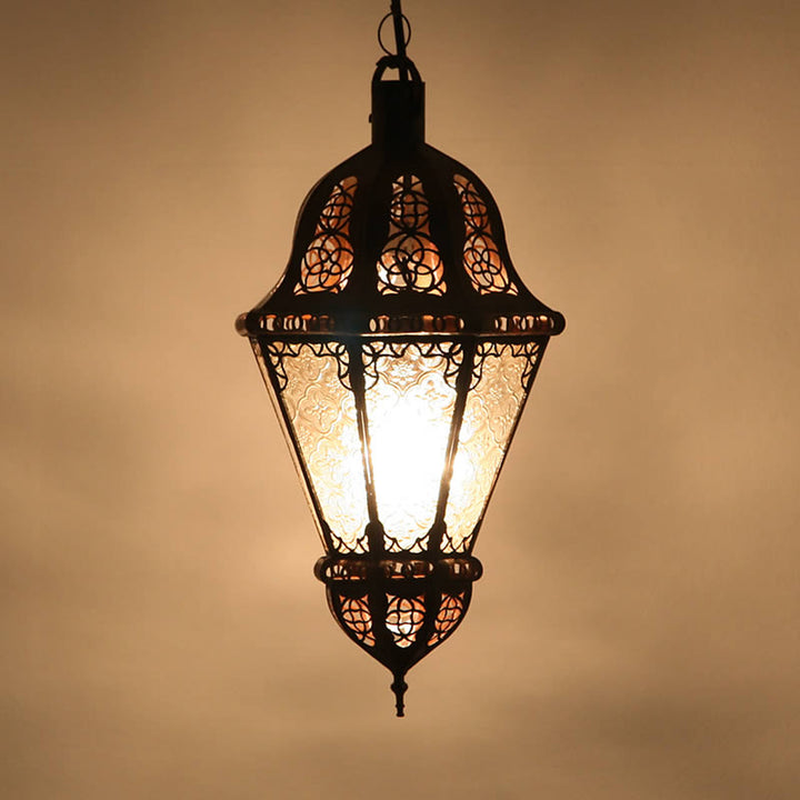 Orientalische Hängeleuchte Salma Weiß