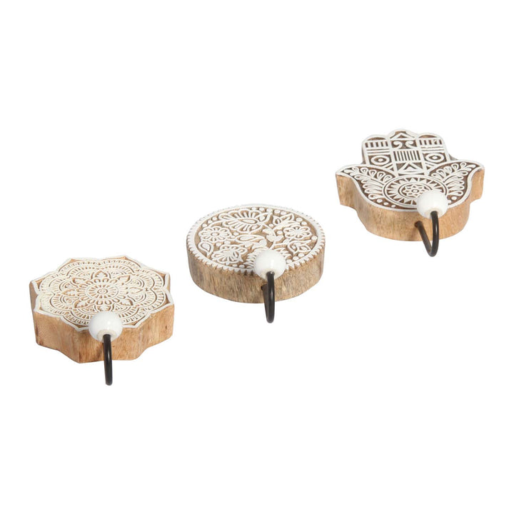 Orientalische Kleiderhaken 3er Set Yasid