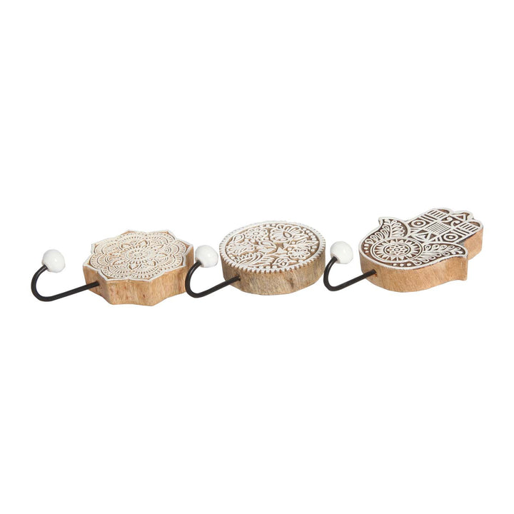 Orientalische Kleiderhaken 3er Set Yasid