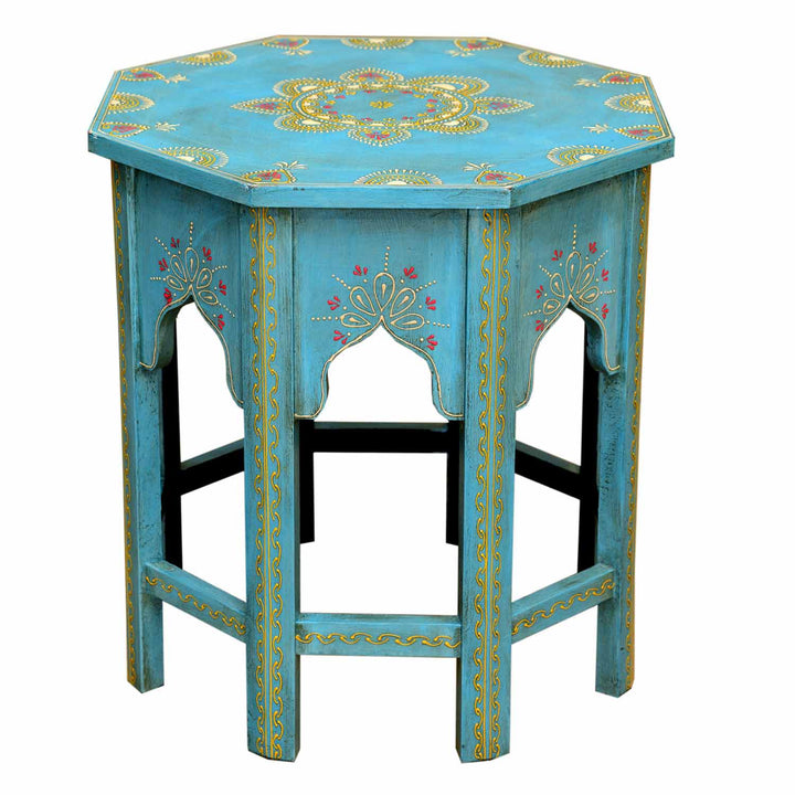 Orientalische Beistelltische Saada Blau 2er Set