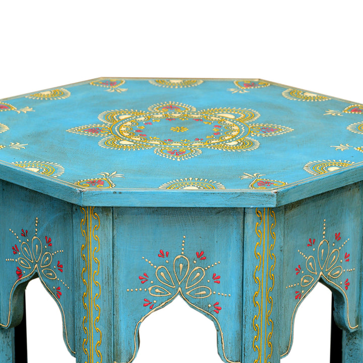 Orientalischer Beistelltisch Saada Blau L