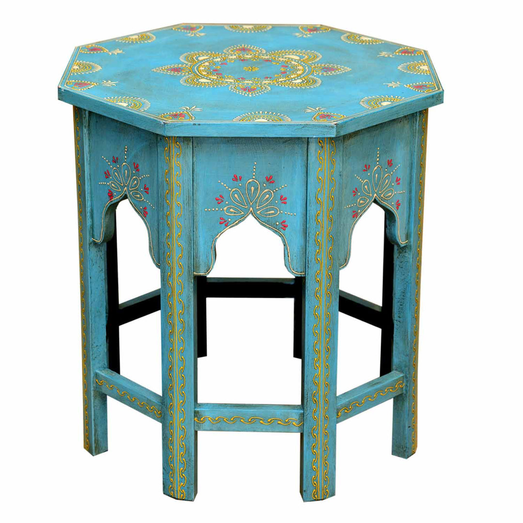 Orientalischer Beistelltisch Saada Blau M