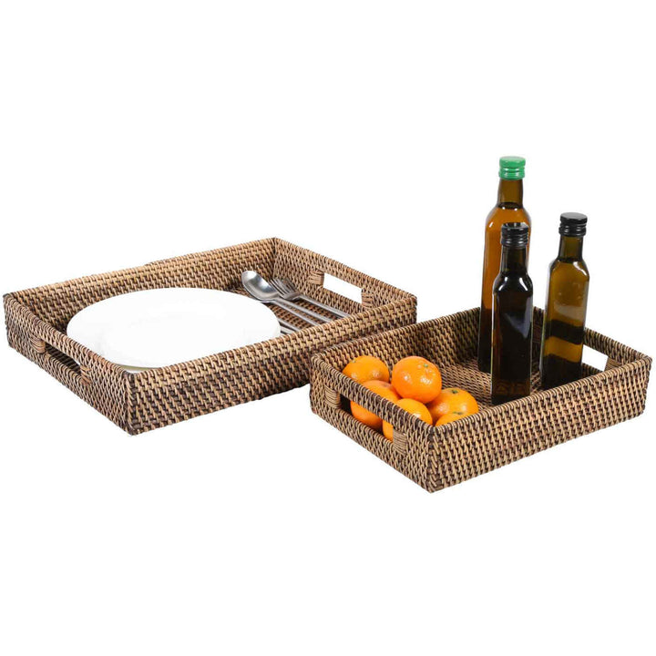 Rattan Tablett Lisa rechteckig