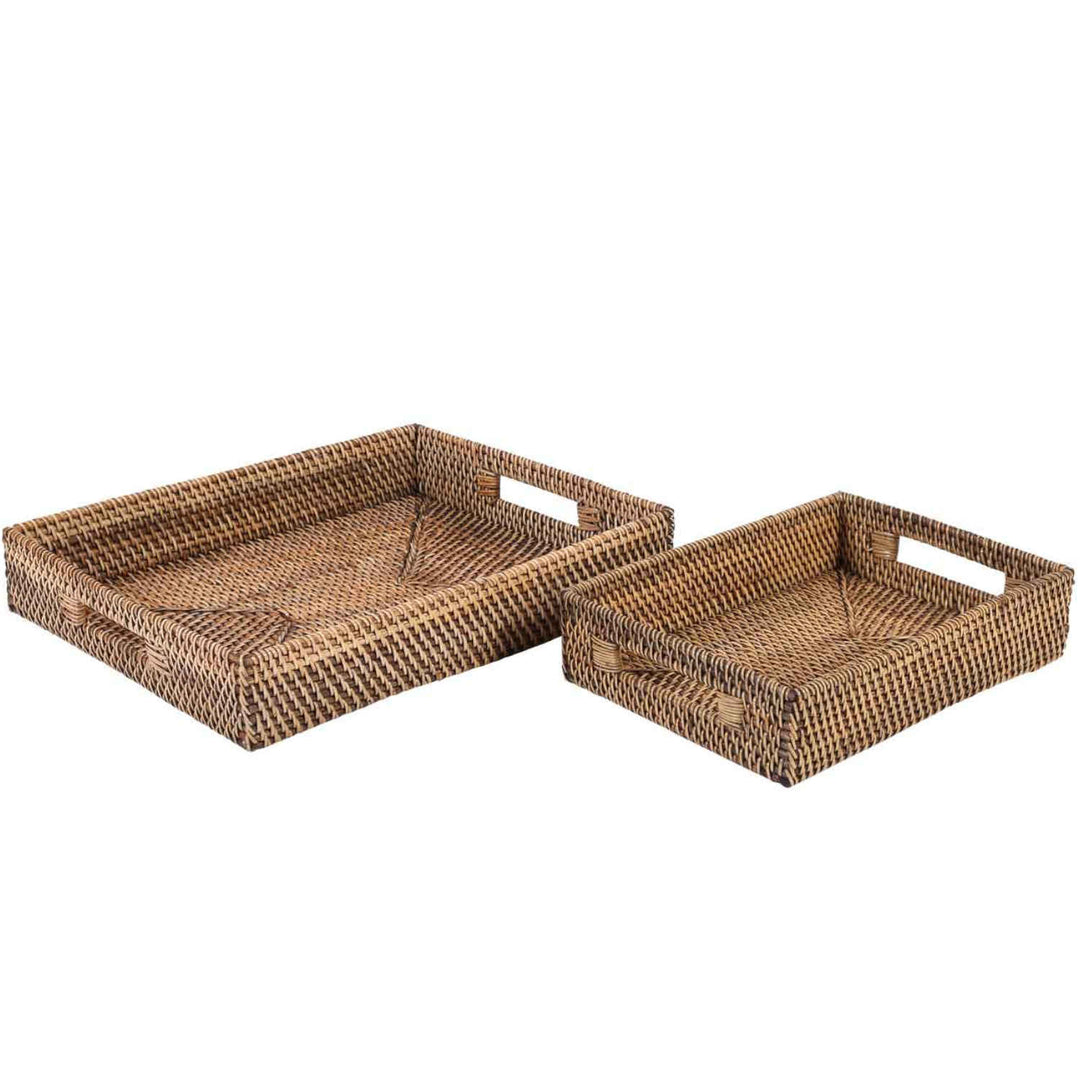 Rattan Tablett Lisa rechteckig