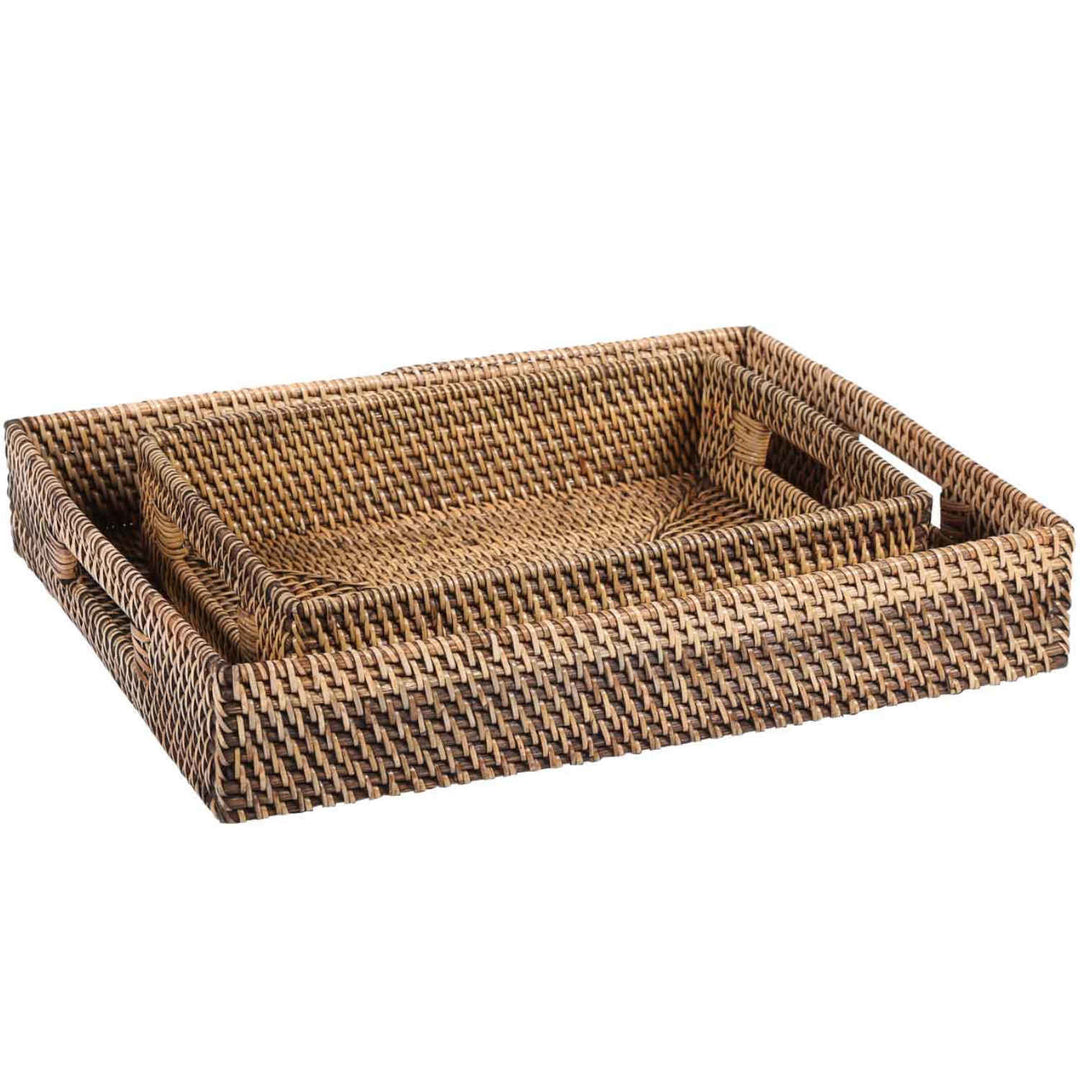 Rattan Tablett Lisa rechteckig