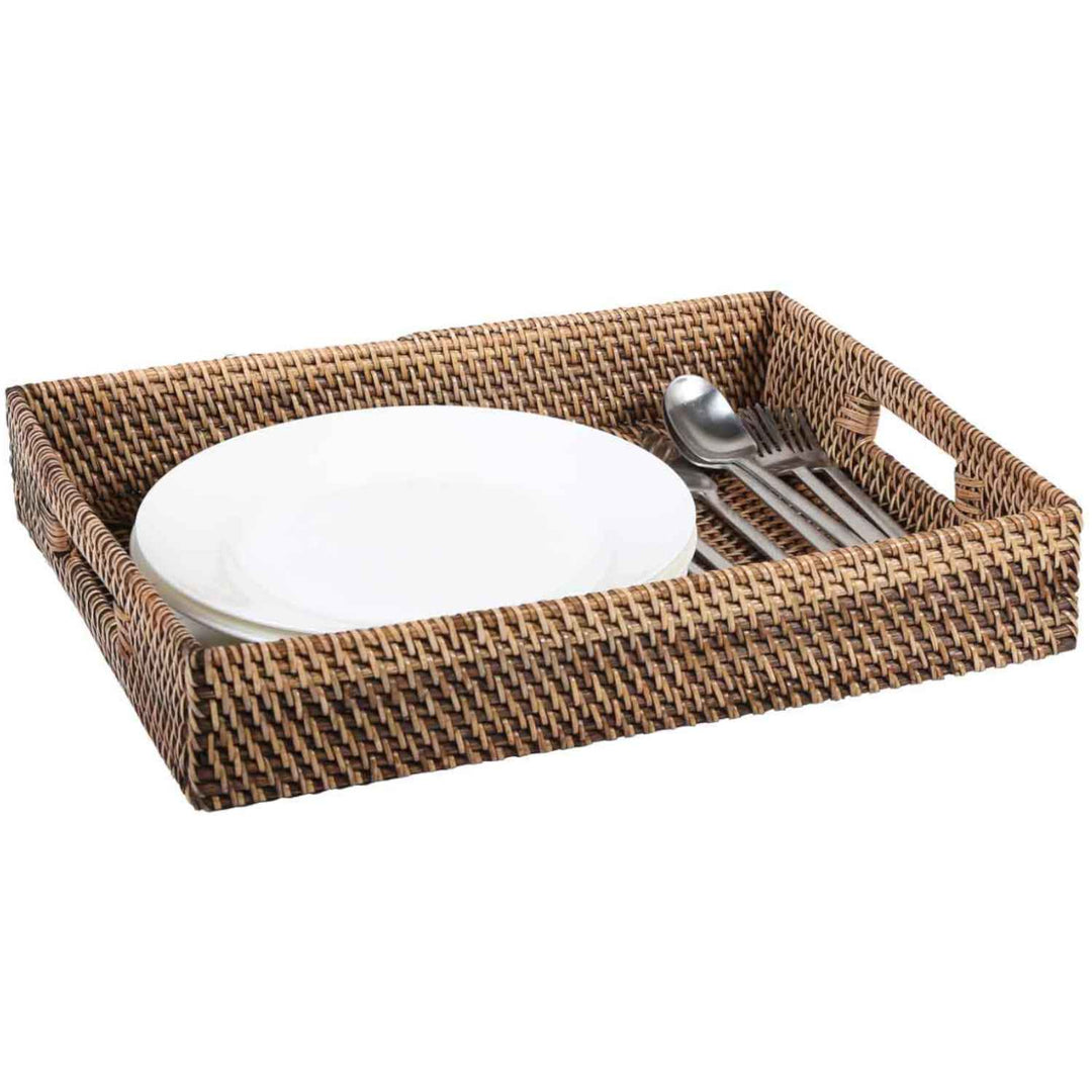 Rattan Tablett Lisa rechteckig