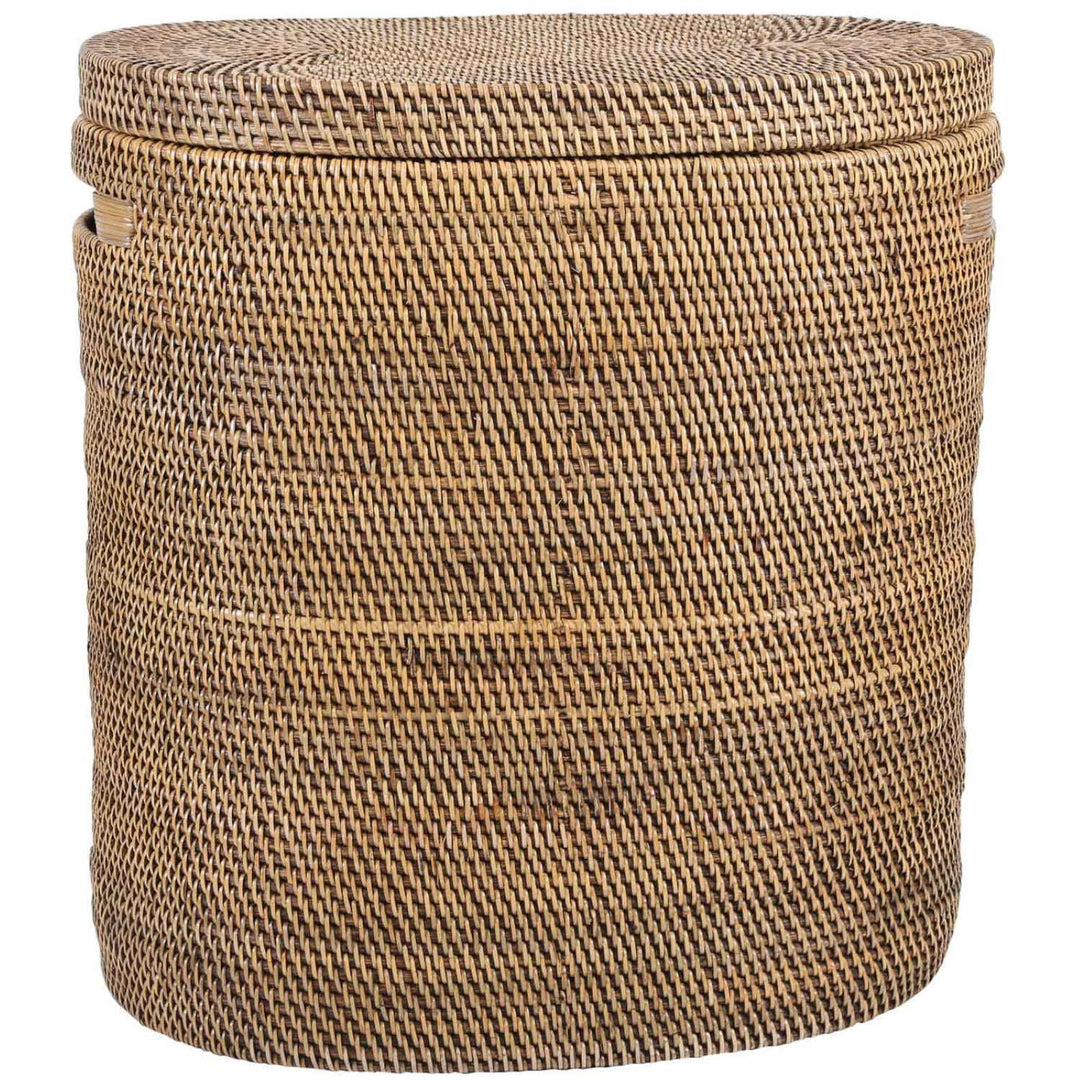 Rattan Wäschekorb Ela mit Deckel