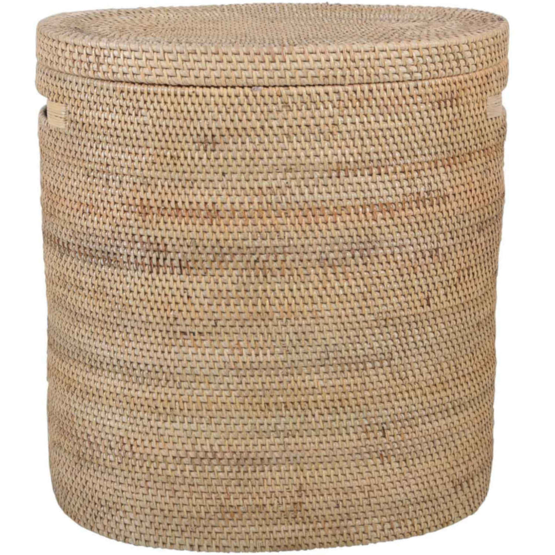 Rattan Wäschekorb Ela mit Deckel