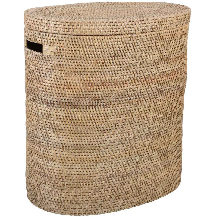 Rattan Wäschekorb Ela mit Deckel