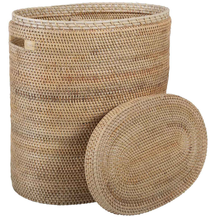 Rattan Wäschekorb Ela mit Deckel