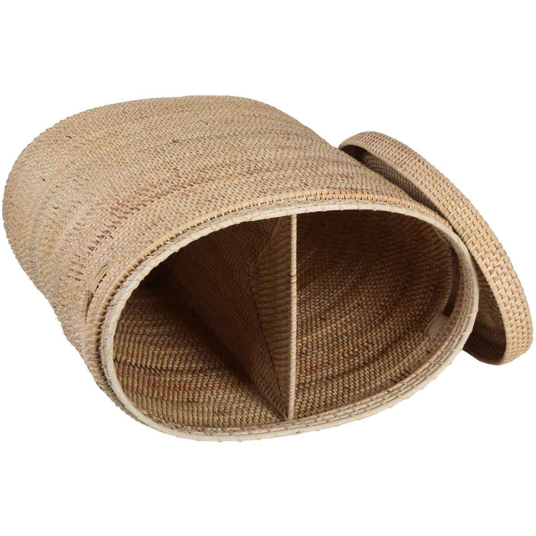 Rattan Wäschekorb Ela mit Deckel