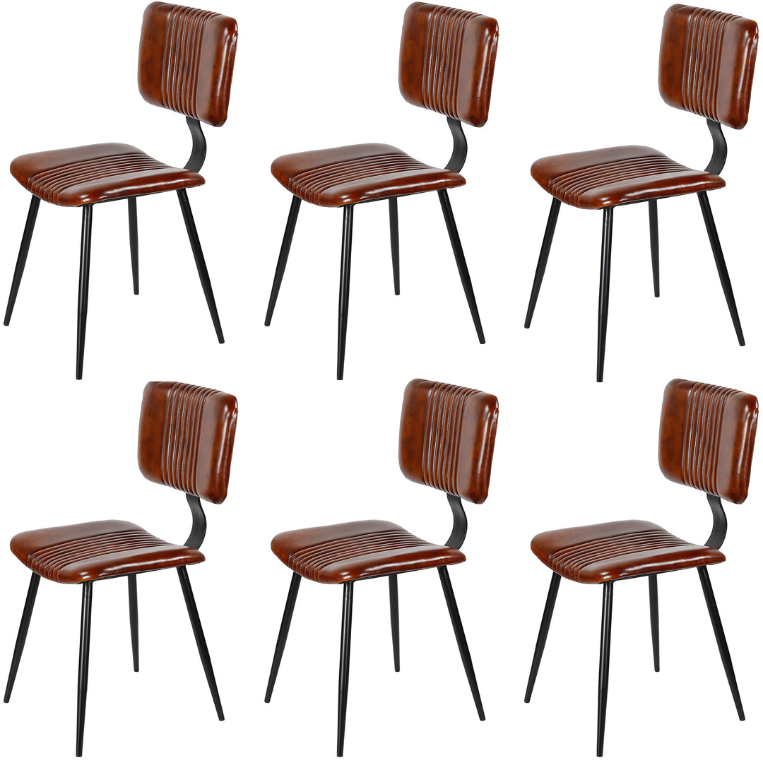 Esszimmerstühle Braun Leder