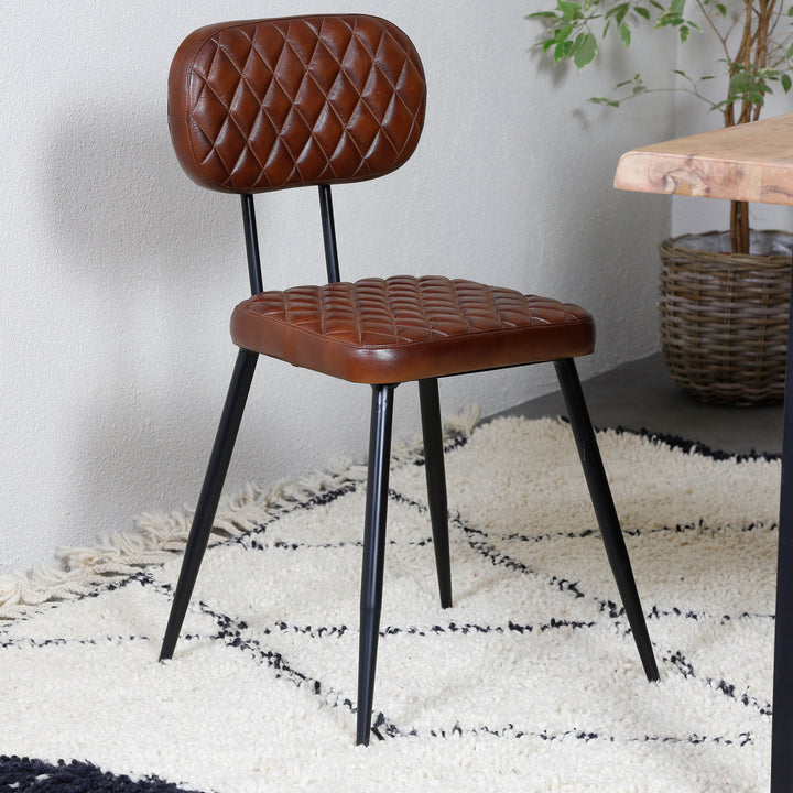 Esszimmerstühle Braun Leder