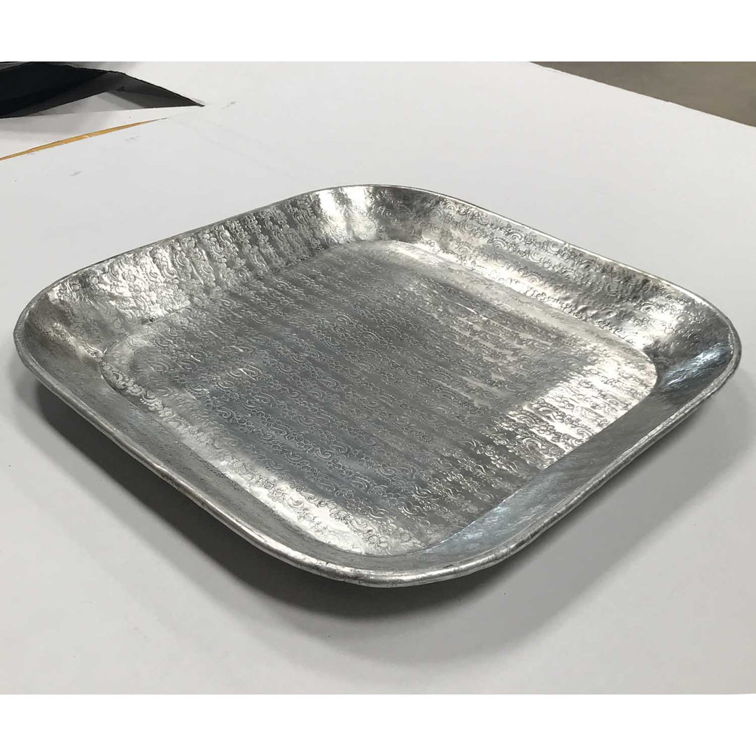 Orientalisches Tablett Prisma Silber