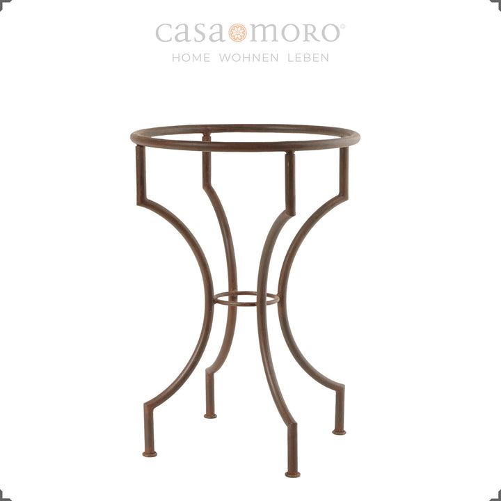 Tischhöhe 75 cm, Durchmesser 60 cm – idealer Bistrotisch für drinnen und draußen