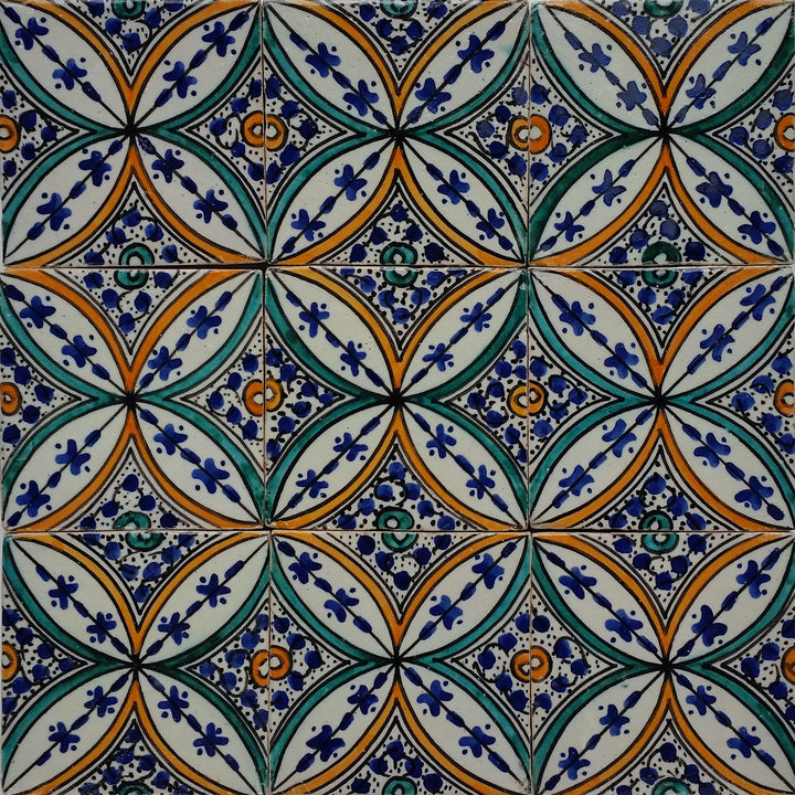 Handbemalte Fliese – Mediterranen Keramikstil