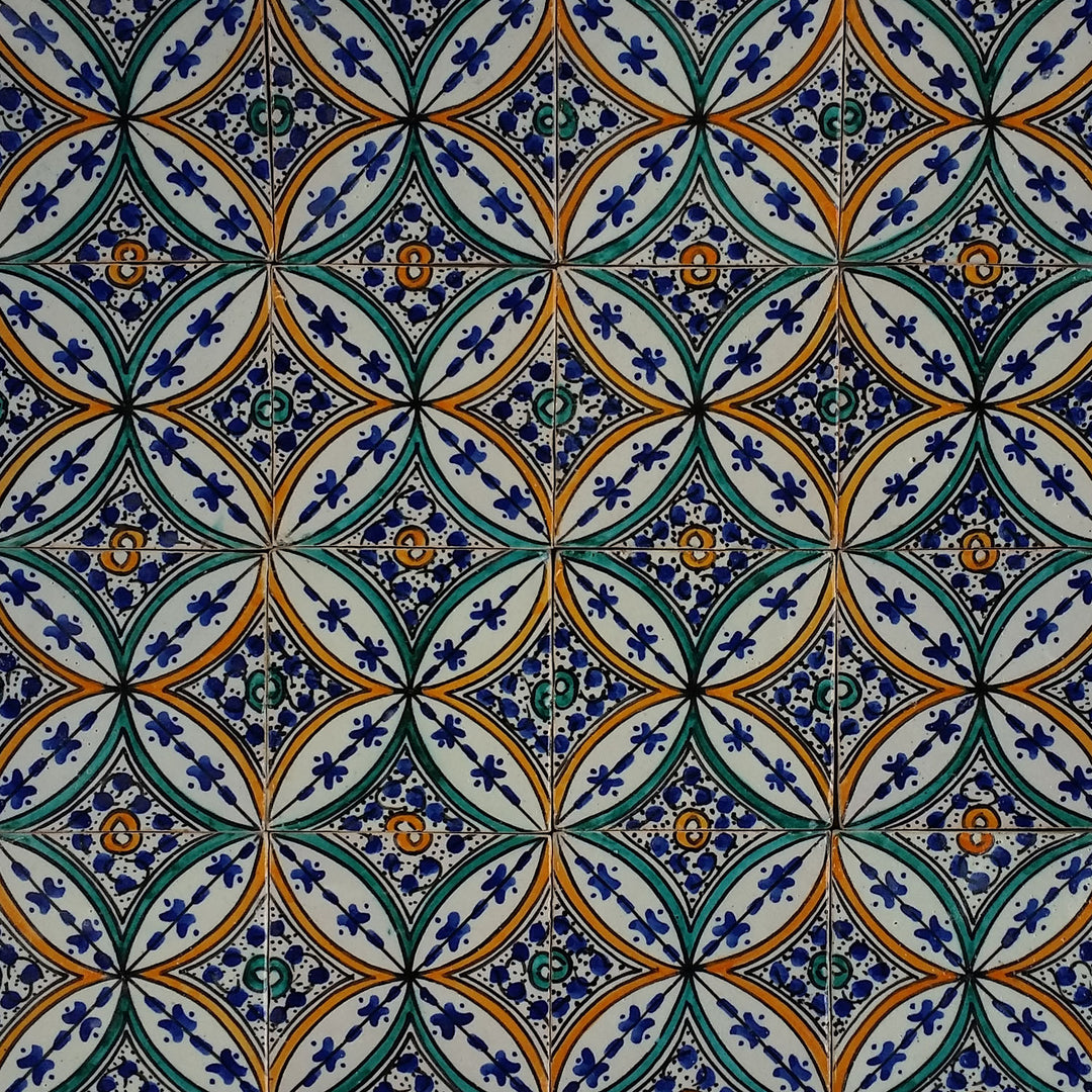 Handbemalte Fliese – Mediterranen Keramikstil