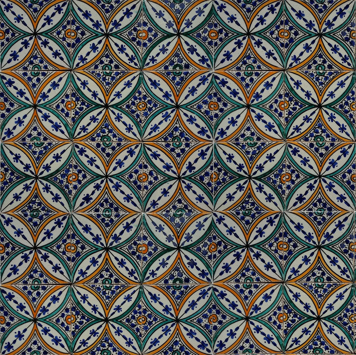 Handbemalte Fliese – Mediterranen Keramikstil
