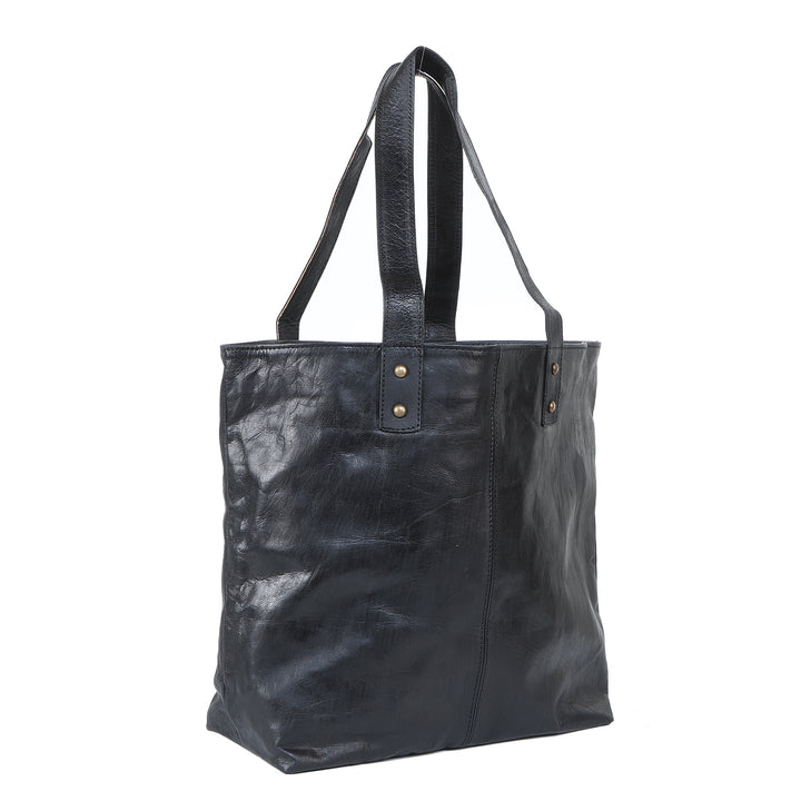Damen Ledertasche Ayana Schwarz