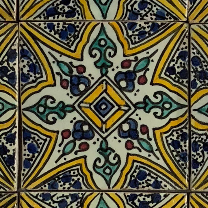 Handbemalte Fliese – Marrakesch Stil