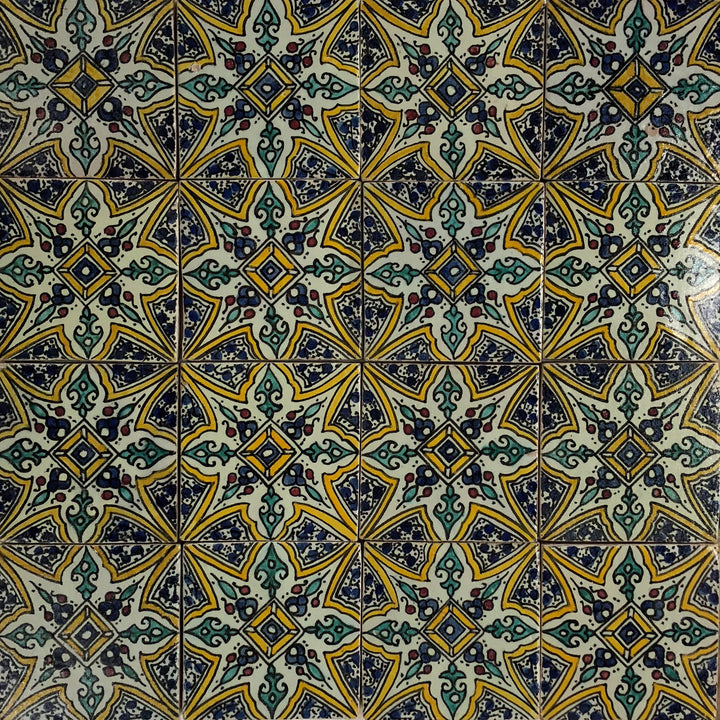 Handbemalte Fliese – Marrakesch Stil