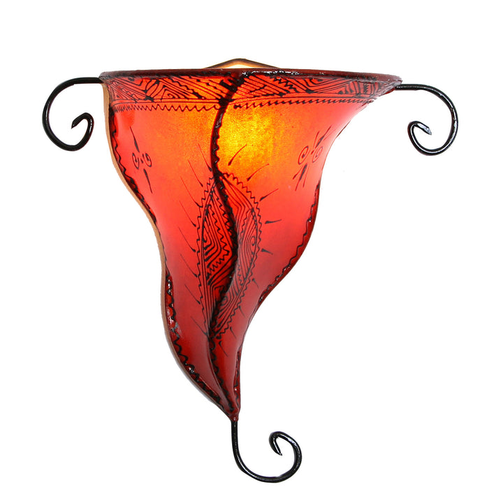 Henna-Wandlampe Nouna Orange