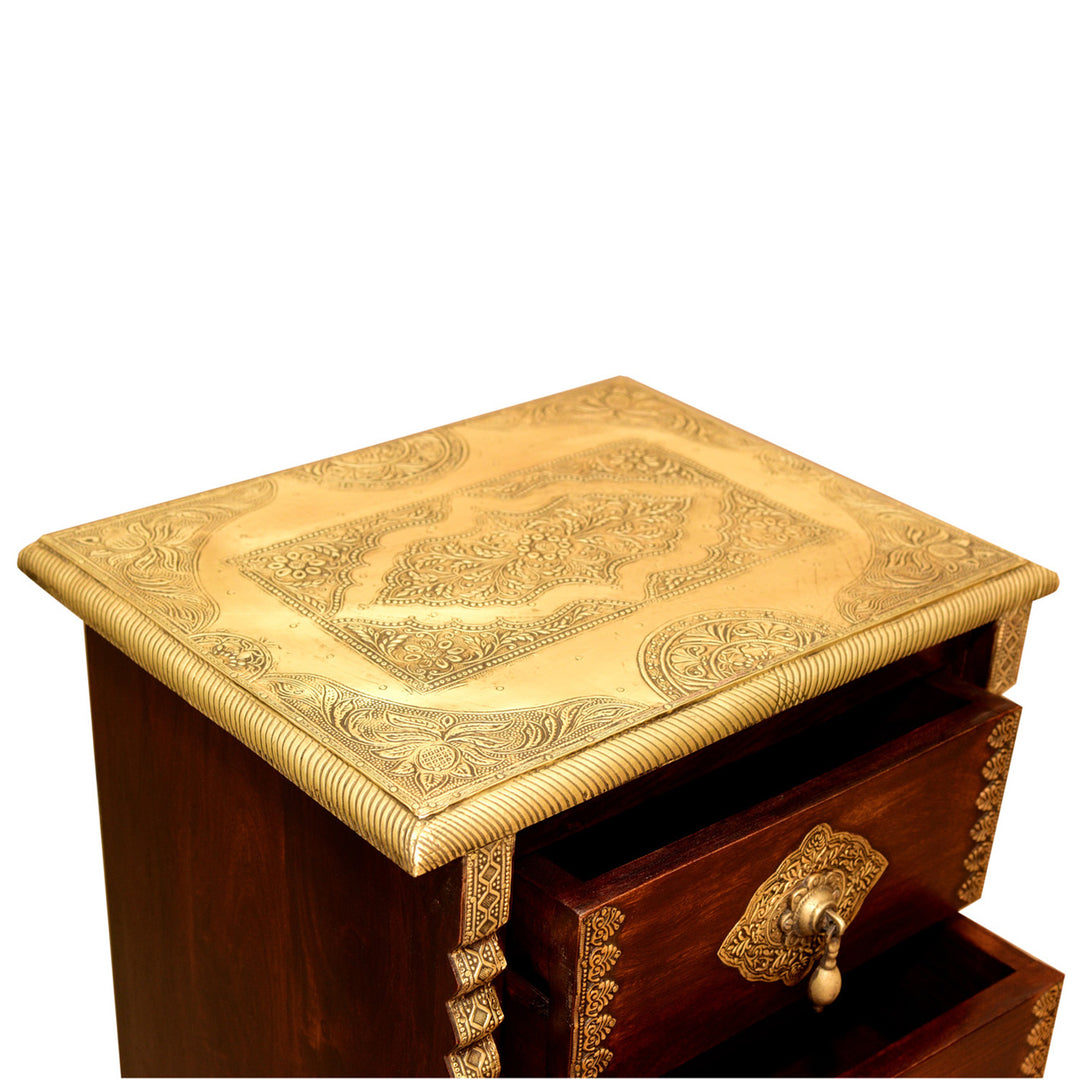 Orientalische Kommode – Holzkommode mit 3 Schubladen