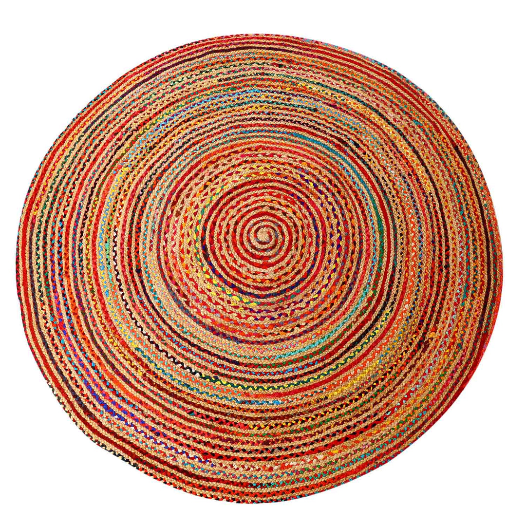 Jute Teppich Tamani bunt