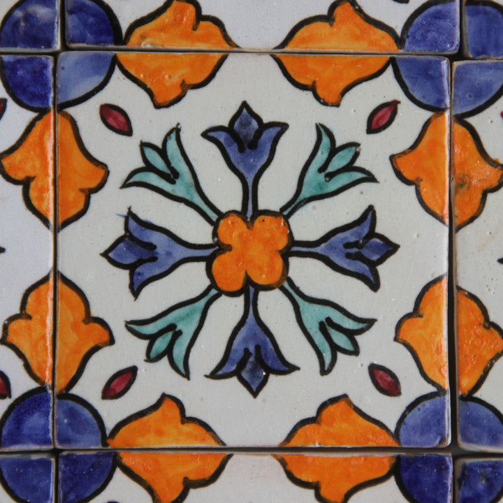 Handbemalte Fliese – Mediterran