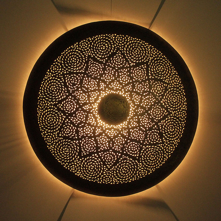 Messing-Wandlampe Hilal 76Ø