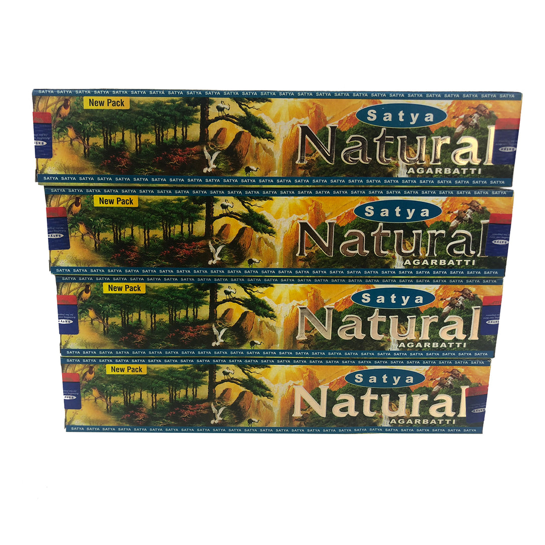 Räucherstäbchen Satya Natural Agarbatti im vierer Pack