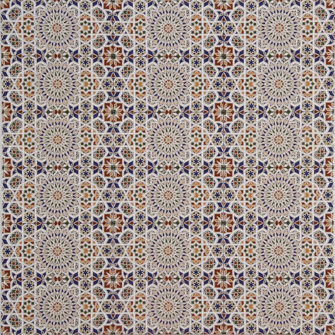 Marokkanische Wandfliesen 30x15 cm – Stern-Mosaik
