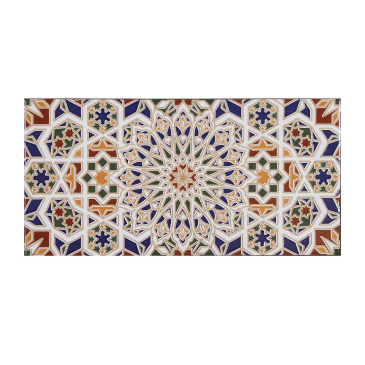 Marokkanische Wandfliesen 30x15 cm – Stern-Mosaik