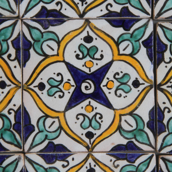Handbemalte Fliese – Mediterranes Boho