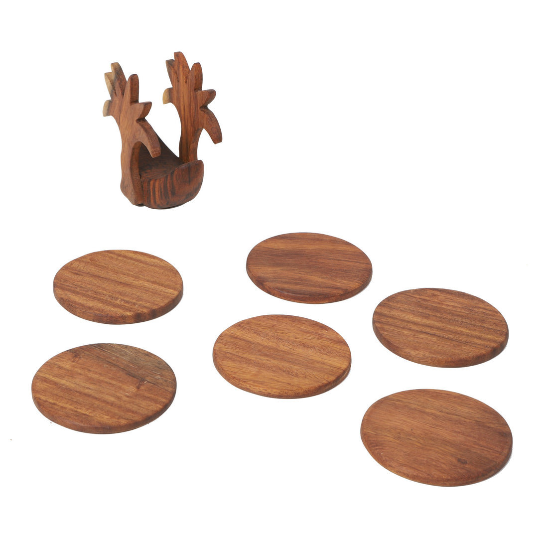 Orientalische Glasuntersetzer Kaya26 mit Palmen-Ornament